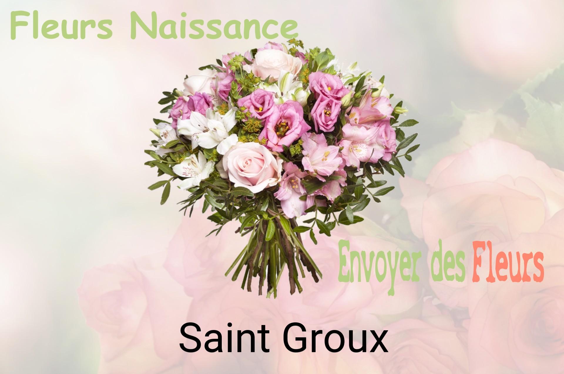 Bouquet de fleurs de naissance livré à Saint-Groux